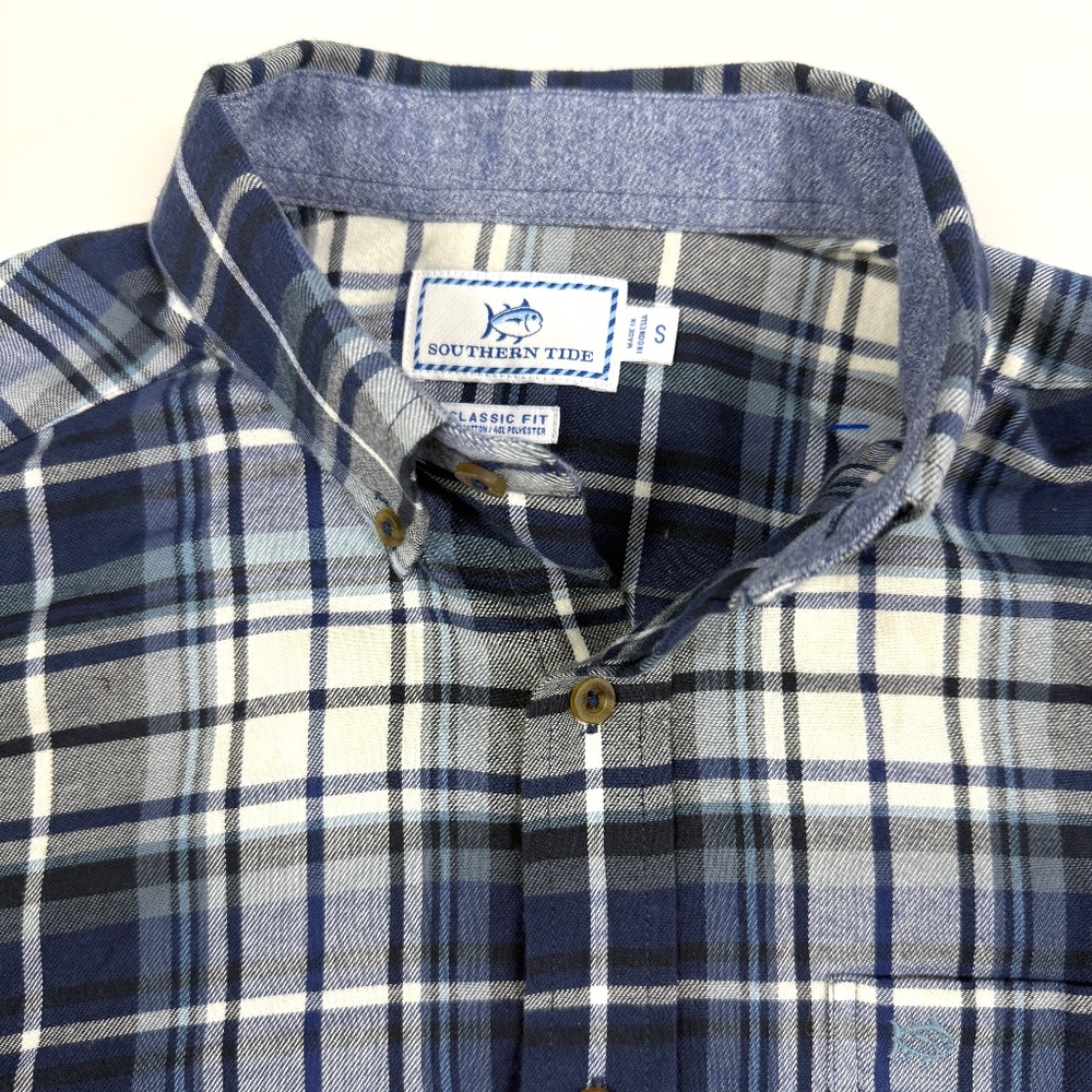 Southern Tide Classic Fit Flannel - Size Small